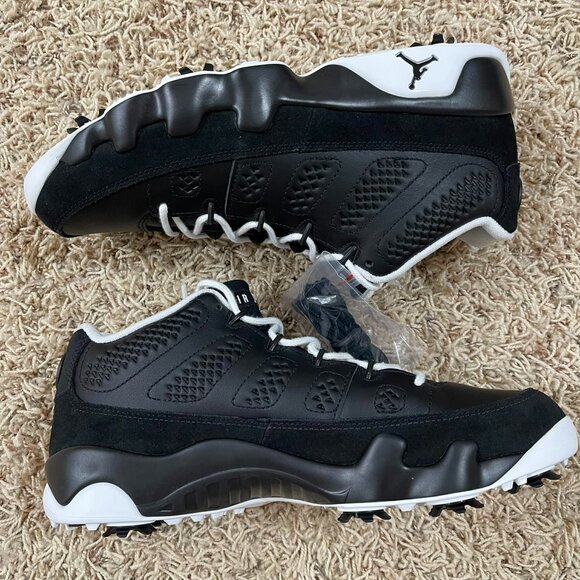 Air Jordan 9 Golf “Barons” Men’s Golf Cleats Shoes Black FN6930-001, Size 10.5 - Picture 5 of 16